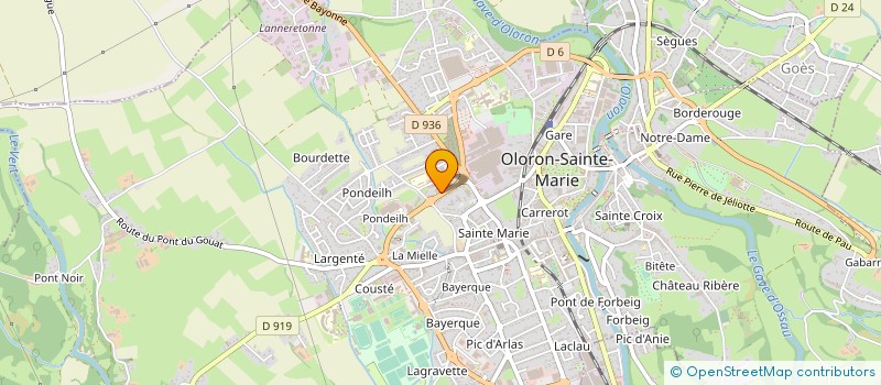 localisation de l'entreprise LAULHE 64 à MOUMOUR
