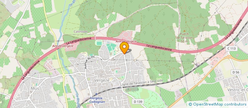 localisation de l'entreprise LAULI  VERGEZE