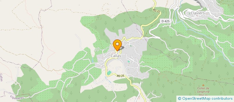 localisation de l'entreprise LAULIA  CALLAS