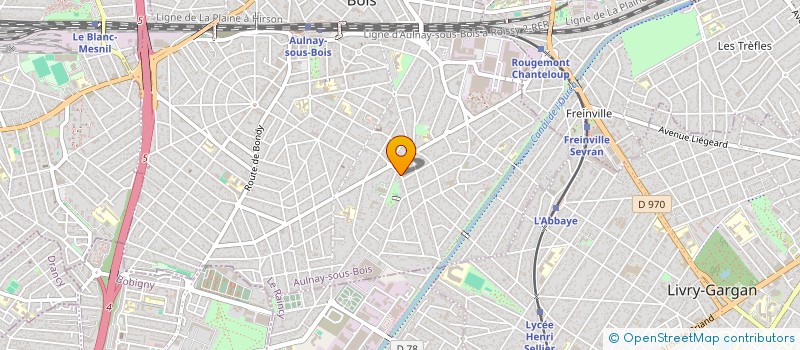 localisation de l'entreprise LAULIVIER à AULNAY-SOUS-BOIS