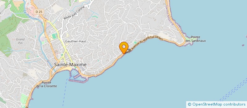 localisation de l'entreprise LAULIVIER à SAINTE-MAXIME