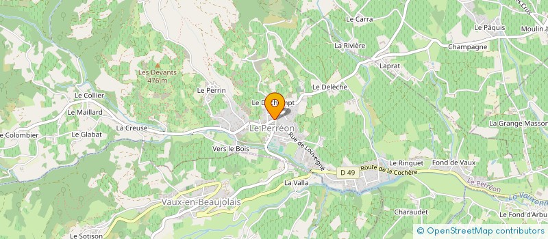 localisation de l'entreprise LAULUCLE  LE PERREON