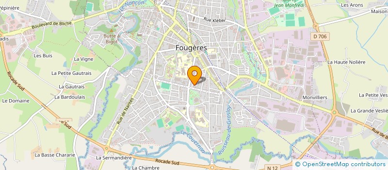 localisation de l'entreprise LAUMA  FOUGERES