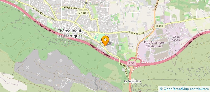 localisation de l'entreprise LAUMAC  CHATEAUNEUF-LES-MARTIGUES