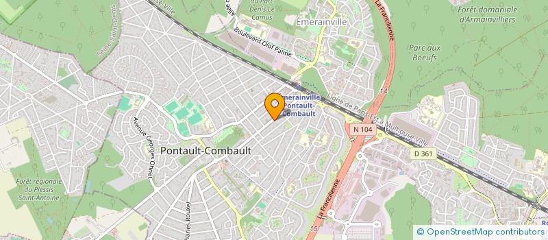 localisation de l'entreprise LAUMACK AND CO  PONTAULT-COMBAULT