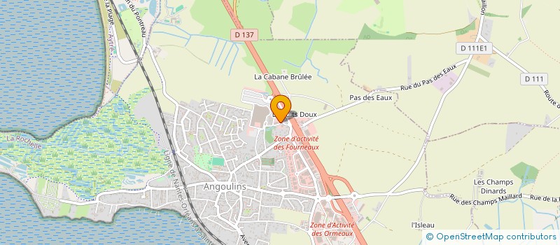 localisation de l'entreprise LAUMAG  ANGOULINS