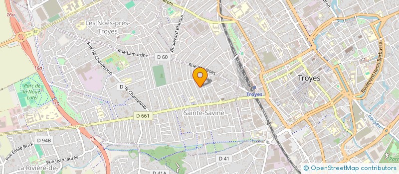 localisation de l'entreprise LAUMAIN ASSOCIES  SAINTE-SAVINE