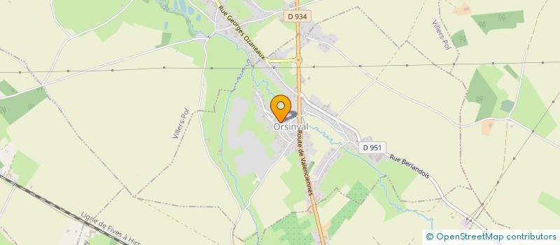 localisation de l'entreprise LAUMAN à ORSINVAL