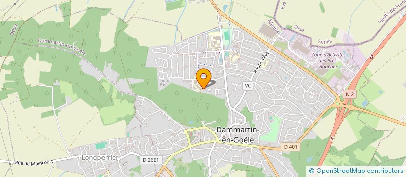 localisation de l'entreprise LAUMAT à DAMMARTIN-EN-GOELE