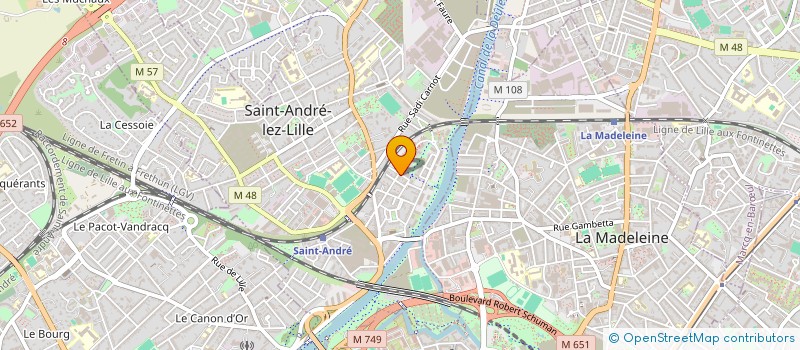 localisation de l'entreprise LAUMAZA à SAINT-ANDRE-LEZ-LILLE