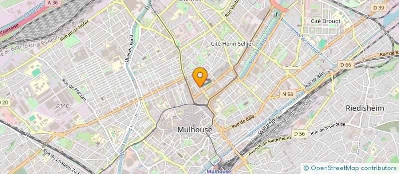 localisation de l'entreprise LAUMEGO  MULHOUSE