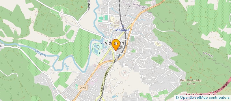 localisation de l'entreprise LAUMI  VIDAUBAN