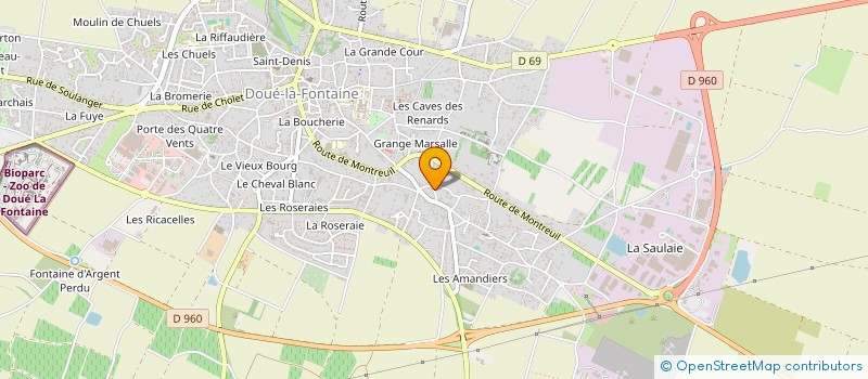 localisation de l'entreprise LAUMIC  DOUE-EN-ANJOU