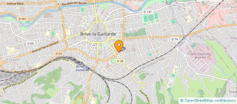 localisation de l'entreprise LAUMOND FAURE INGENIERIE à BRIVE-LA-GAILLARDE