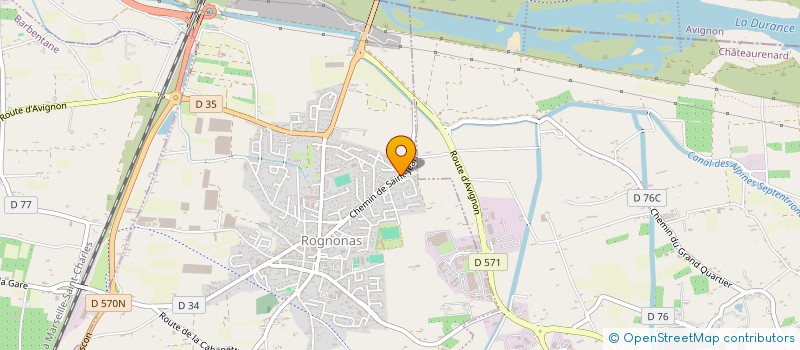 localisation de l'entreprise LAUMY  ROGNONAS