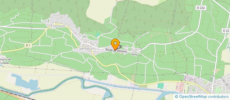 localisation de l'entreprise LAUNAY à VENTEUIL