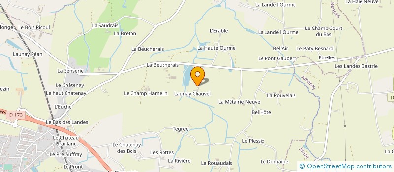 localisation de l'entreprise LAUNAY-CHAUVEL  CORPS-NUDS