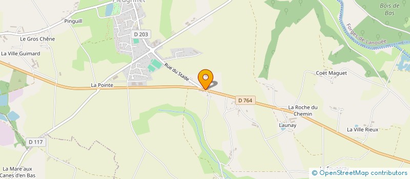 localisation de l'entreprise LAUNAY JEREMIE  PLEUGRIFFET