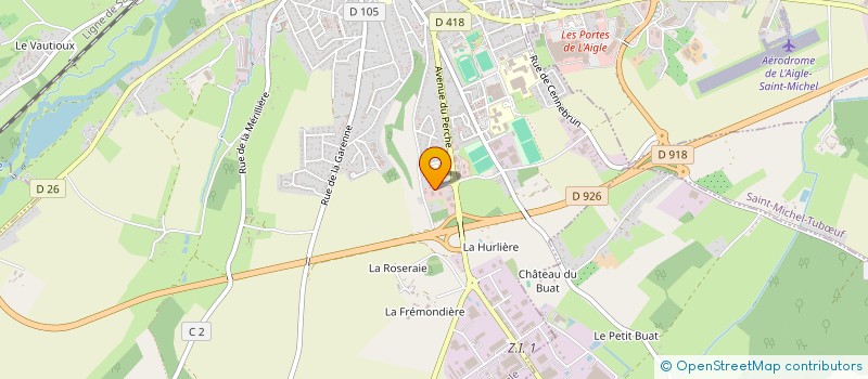 localisation de l'entreprise LAUNAY PUBLICITE à L'AIGLE