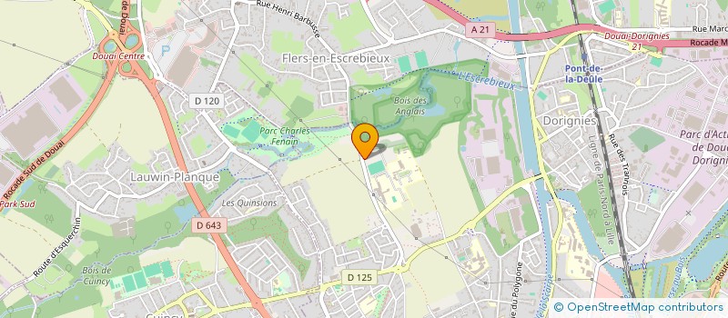 localisation de l'entreprise LAUNAY-TREBREDE à DOUAI