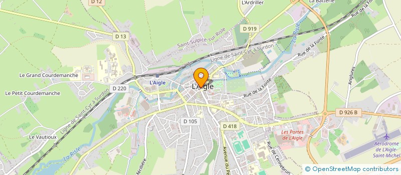 localisation de l'entreprise LAUNDRY INVEST à L'AIGLE