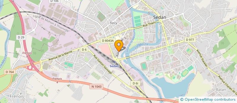 localisation de l'entreprise LAUNOIS MOISE  SEDAN