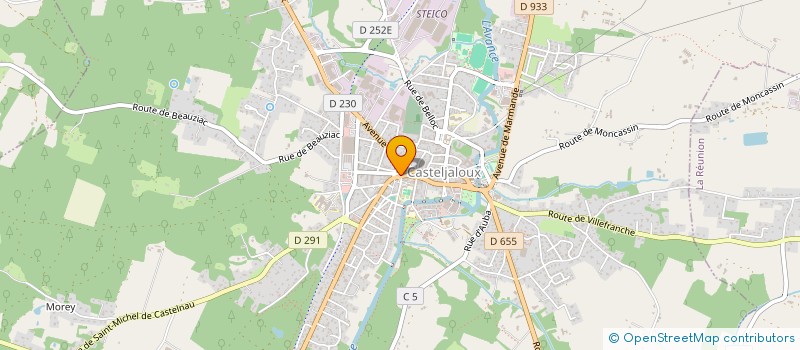 localisation de l'entreprise LAUNY  CASTELJALOUX