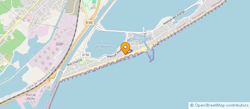 localisation de l'entreprise LAUPADI à FRONTIGNAN