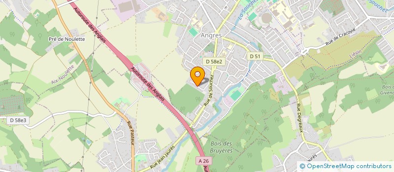 localisation de l'entreprise LAUR à ANGRES