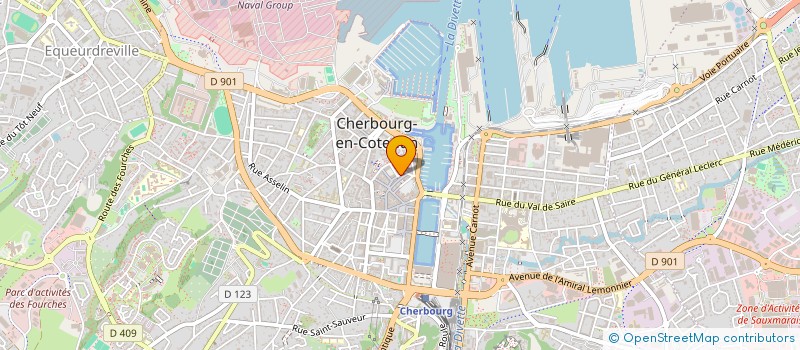 localisation de l'entreprise LAUR'ASIA  CHERBOURG-EN-COTENTIN