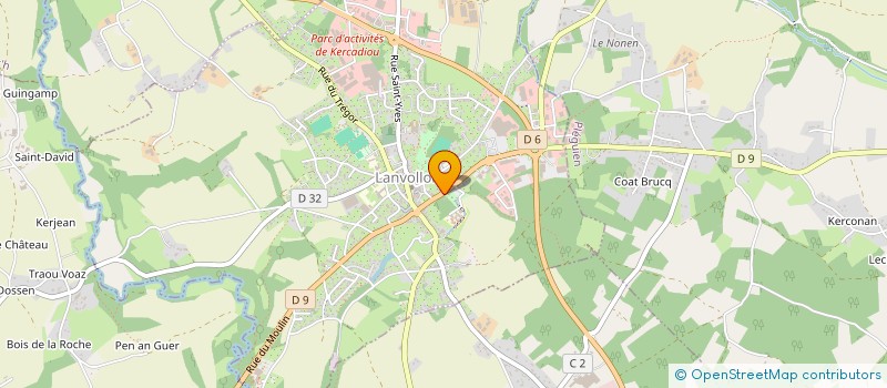 localisation de l'entreprise LAUR BLEU à LANVOLLON
