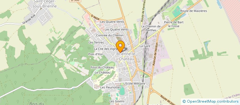 localisation de l'entreprise LAUR'ELIE OPTIQUE à BRIENNE-LE-CHATEAU