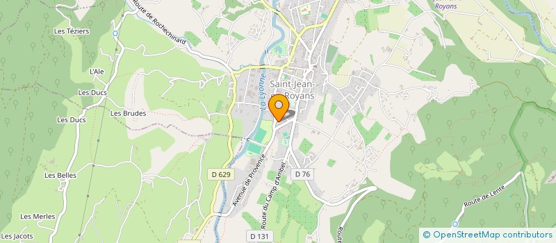 localisation de l'entreprise LAUR'ENERGIES à SAINT-JEAN-EN-ROYANS