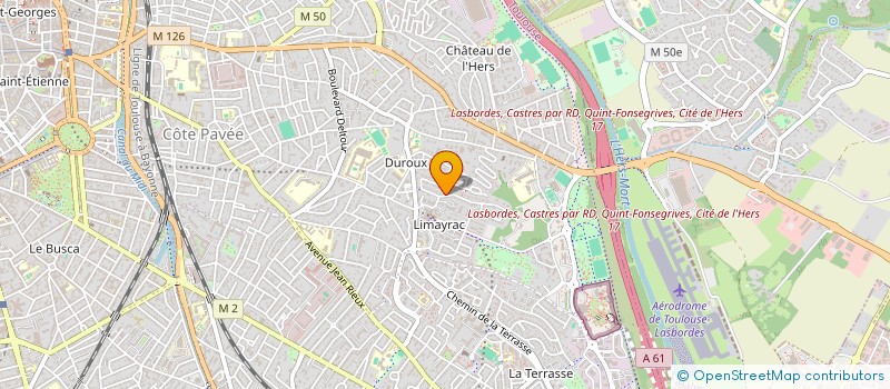 localisation de l'entreprise LAUR'PEINTURE à TOULOUSE