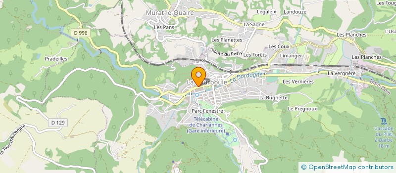 localisation de l'entreprise LAUR SOPHIE  LA BOURBOULE