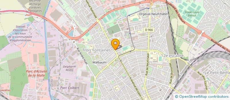 localisation de l'entreprise LAURA à REIMS