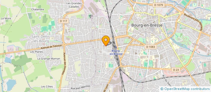 localisation de l'entreprise LAURA à BOURG-EN-BRESSE