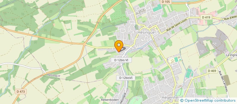 localisation de l'entreprise LAURA  HESINGUE