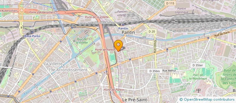 localisation de l'entreprise LAURA à PANTIN