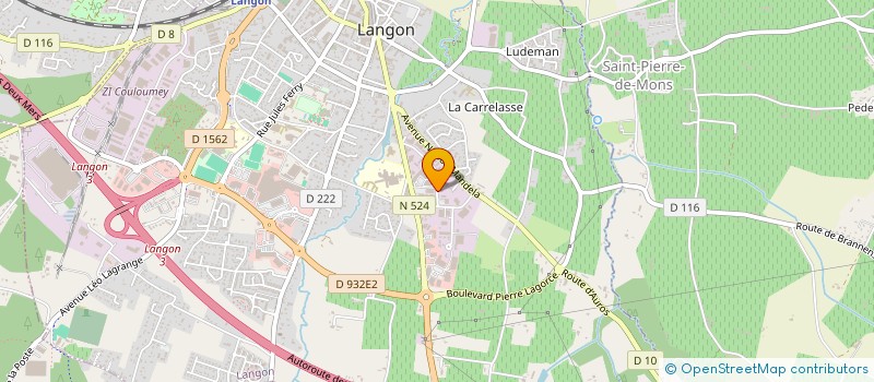 localisation de l'entreprise LAURA à LANGON