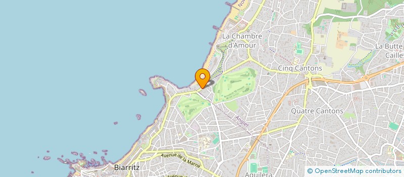 localisation de l'entreprise LAURA B.  ANGLET