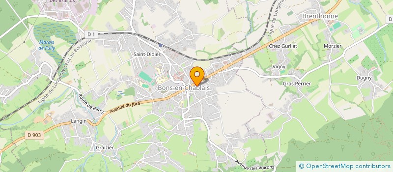 localisation de l'entreprise LAURA BUGNET PHOTOGRAPHE  BONS-EN-CHABLAIS