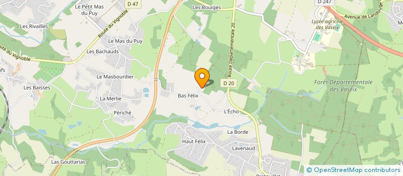 localisation de l'entreprise LAURA CHATENDEAU CONSEILS  VERNEUIL-SUR-VIENNE