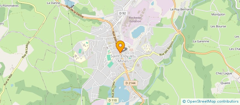 localisation de l'entreprise LAURA ET LAURENT  SAINT-ELOY-LES-MINES