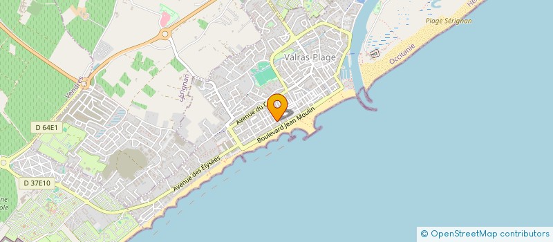 localisation de l'entreprise LAURA ET THOMAS  VALRAS-PLAGE