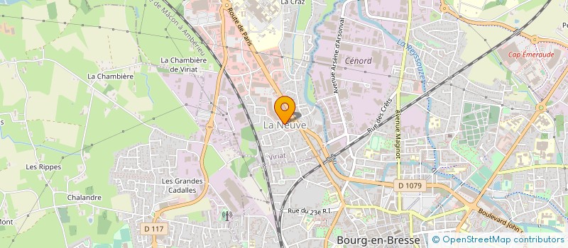 localisation de l'entreprise LAURA FINANCE à VIRIAT