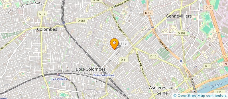 localisation de l'entreprise LAURA LUC SARL à BOIS-COLOMBES