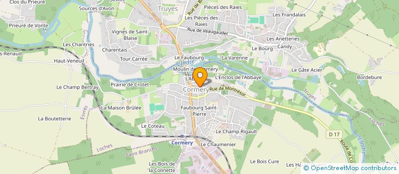 localisation de l'entreprise LAURA SING'S  CORMERY