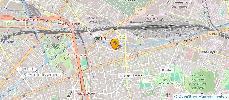 localisation de l'entreprise LAURA STYL à PANTIN
