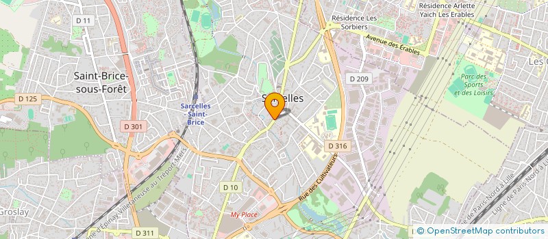 localisation de l'entreprise LAURA TELECOM  SARCELLES
